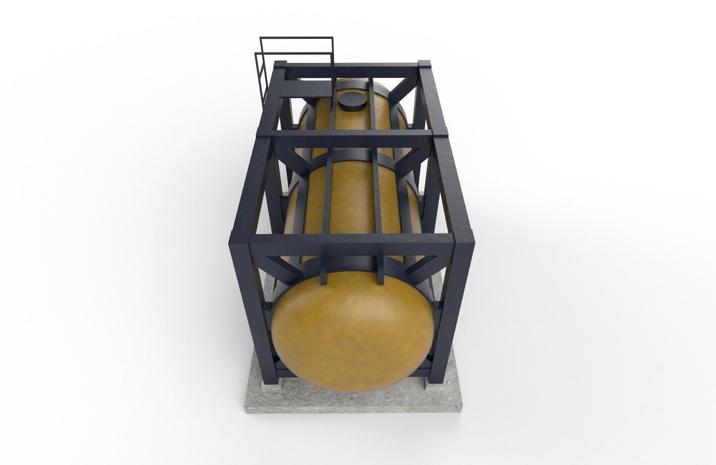 liquid tank M3 - New Low-poly 3D model_31