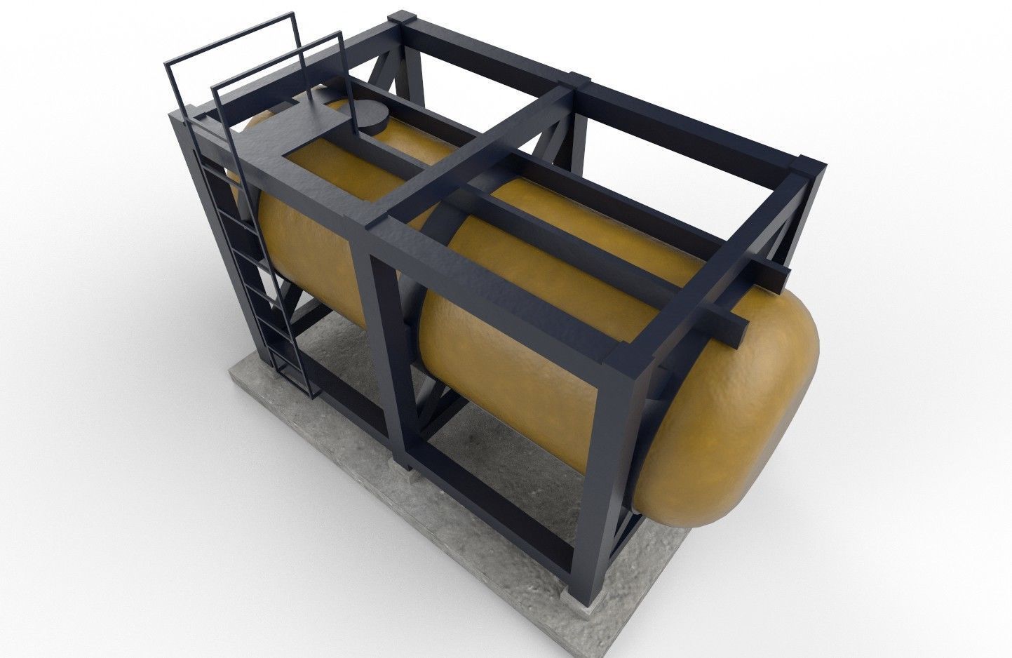 liquid tank M3 - New Low-poly 3D model_29