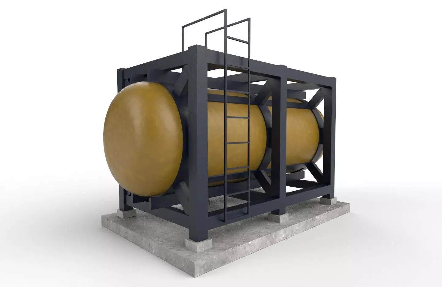 liquid tank M3 - New Low-poly 3D model_0