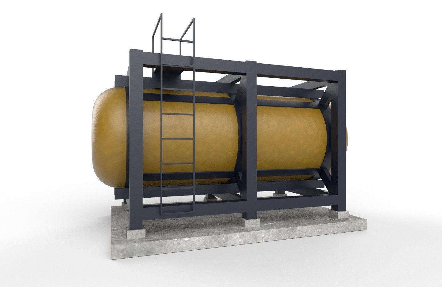 liquid tank M3 - New Low-poly 3D model_20