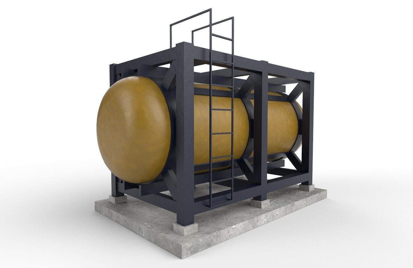 liquid tank M3 - New Low-poly 3D model_17