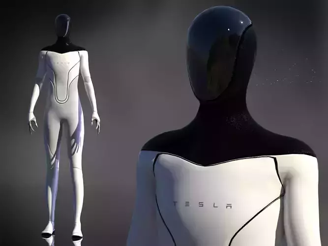 Tesla Bot Low-poly 3D model