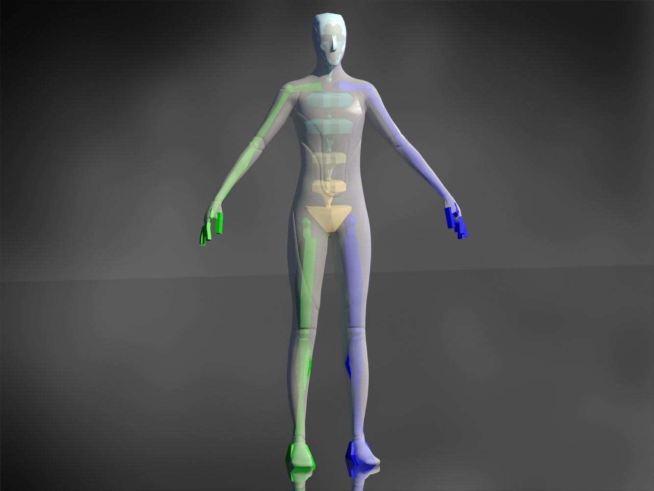 Tesla Bot Low-poly 3D model_8