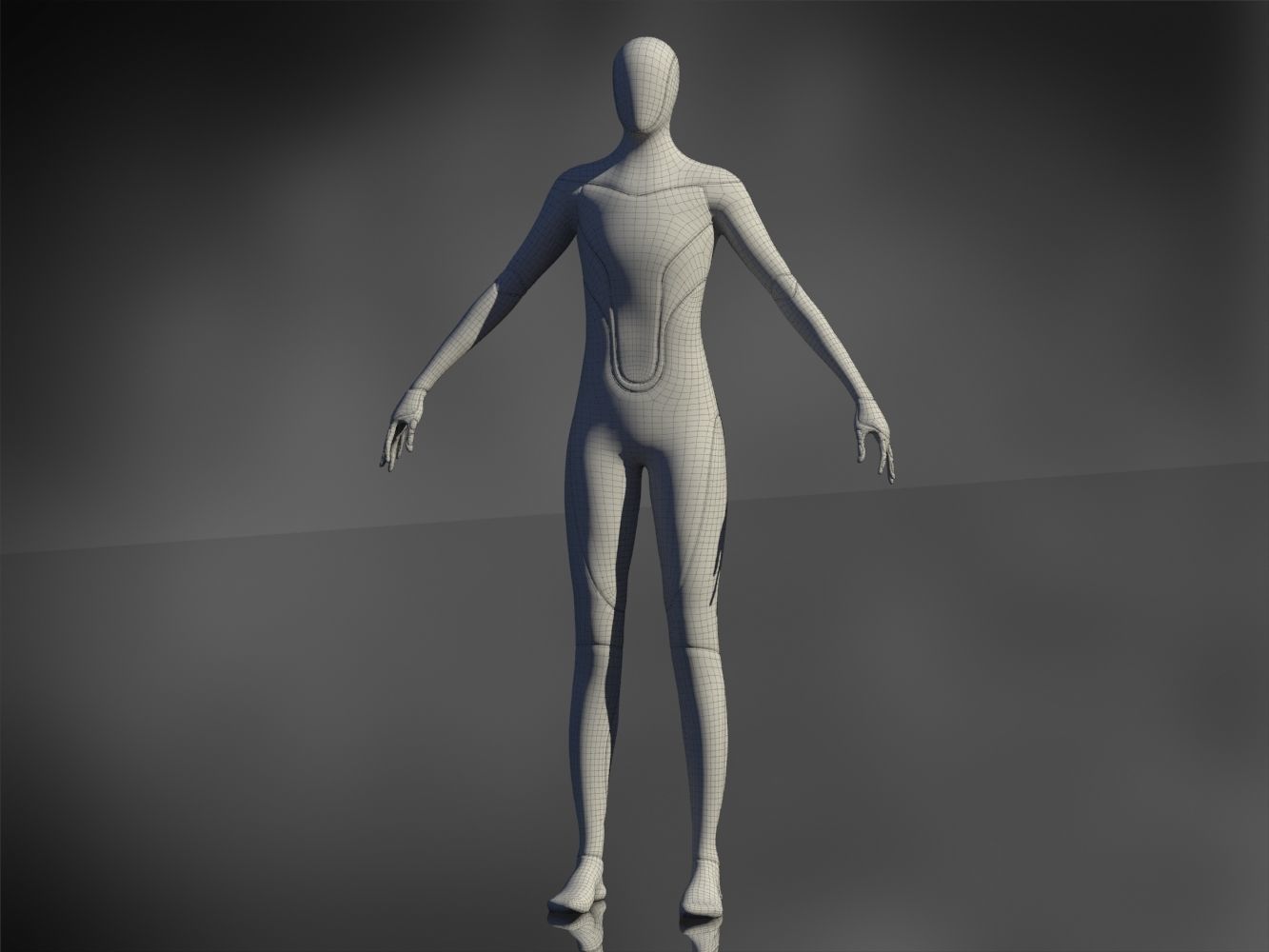 Tesla Bot Low-poly 3D model_9