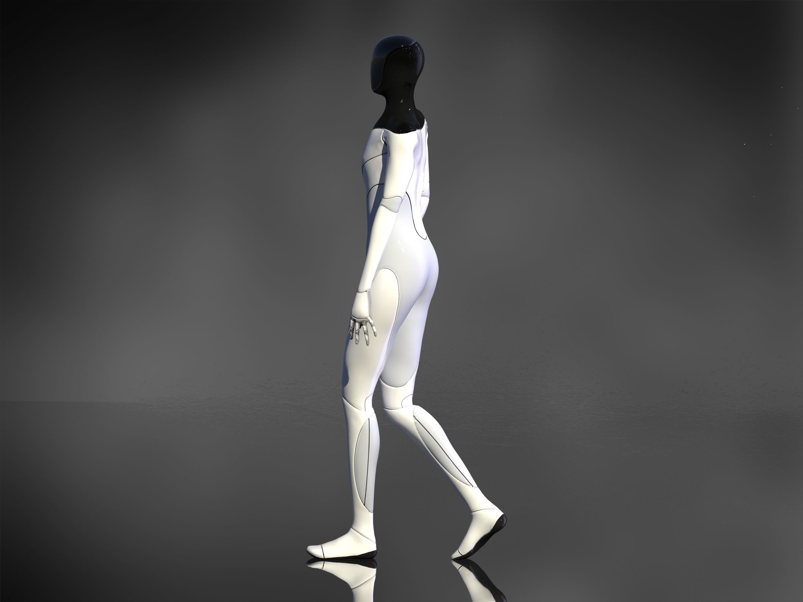 Tesla Bot Low-poly 3D model_5
