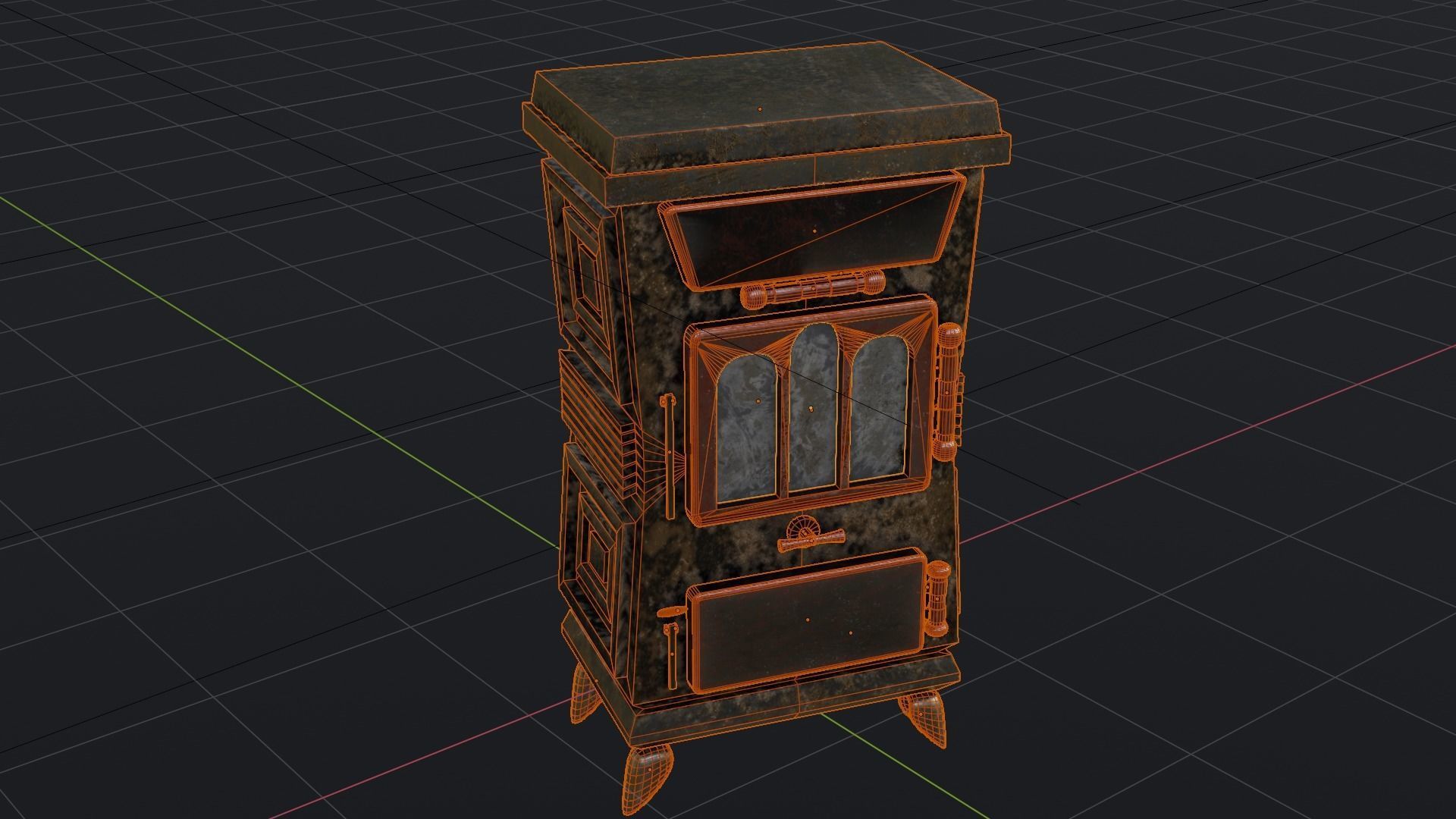 Cabinet - Till Game Ready Low-Poly PBR 3D model Low-poly 3D model_4