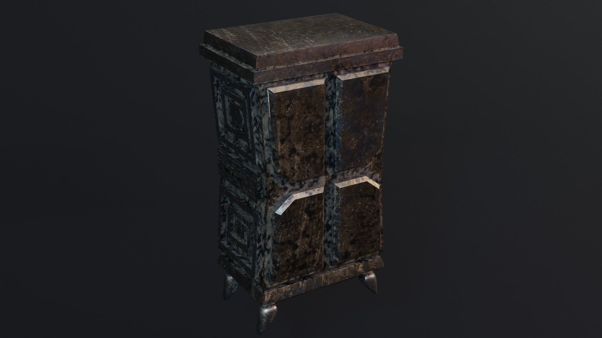 Cabinet - Till Game Ready Low-Poly PBR 3D model Low-poly 3D model_2