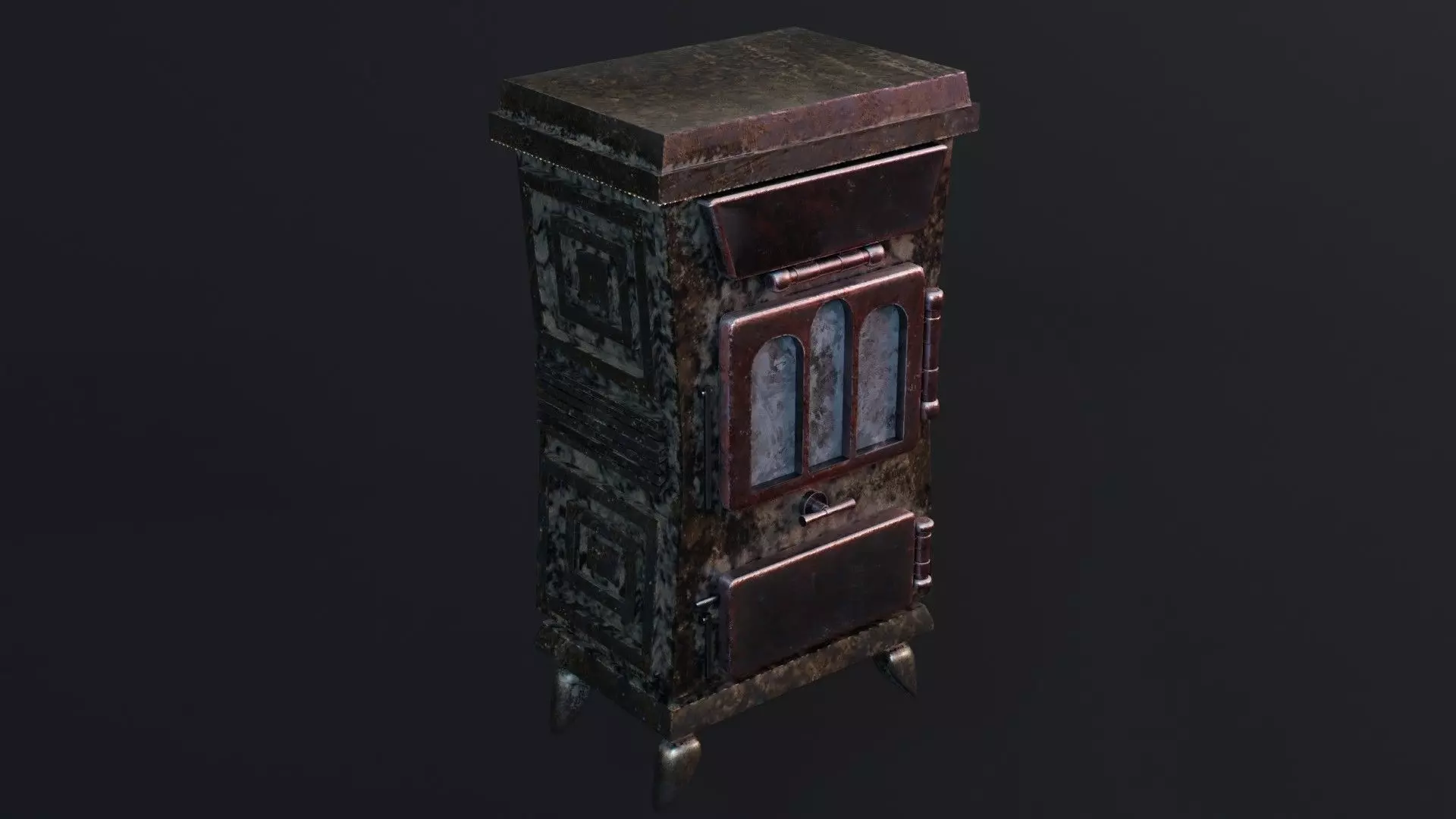 Cabinet - Till Game Ready Low-Poly PBR 3D model Low-poly 3D model_0