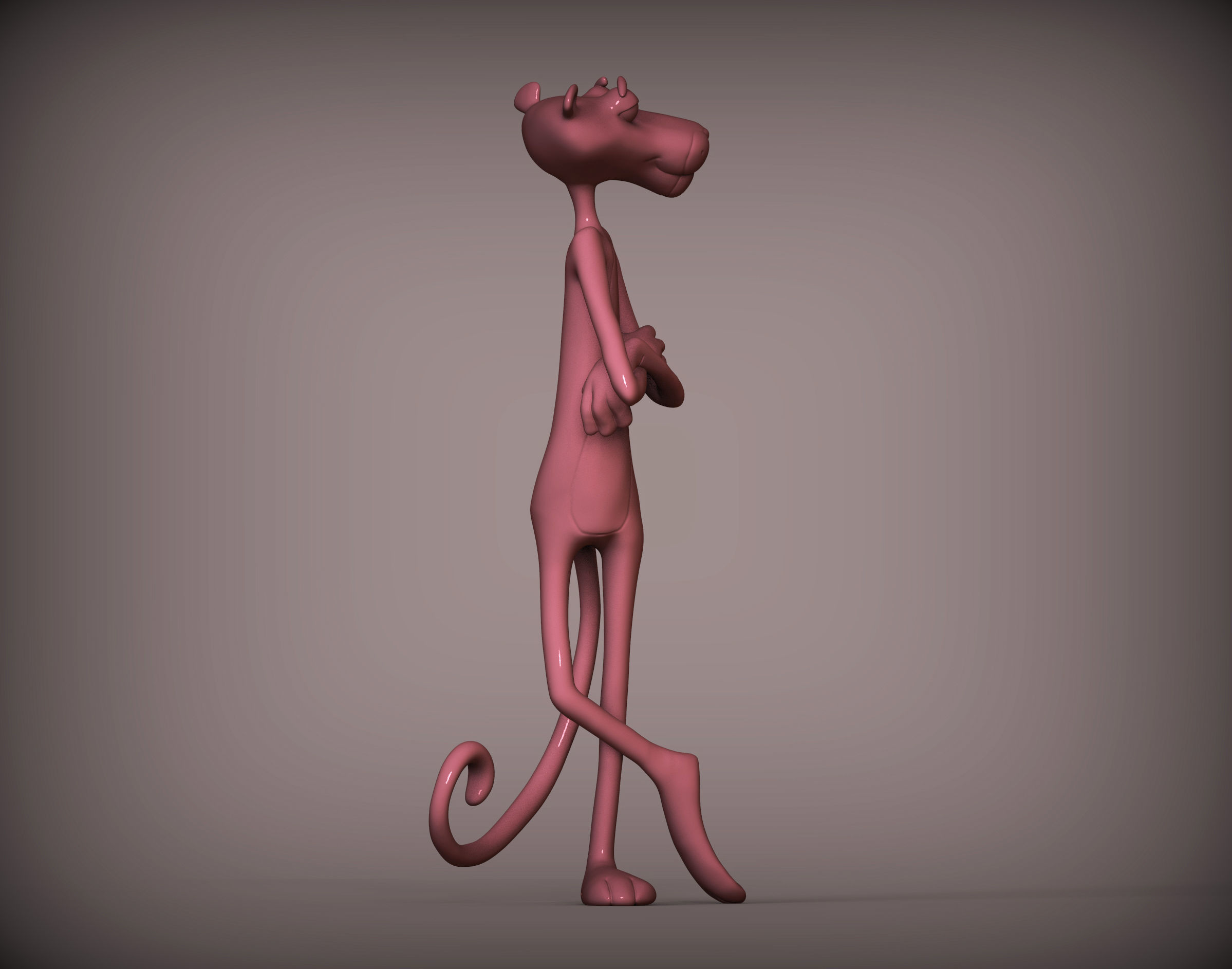 Pink Panther 3D print model_2