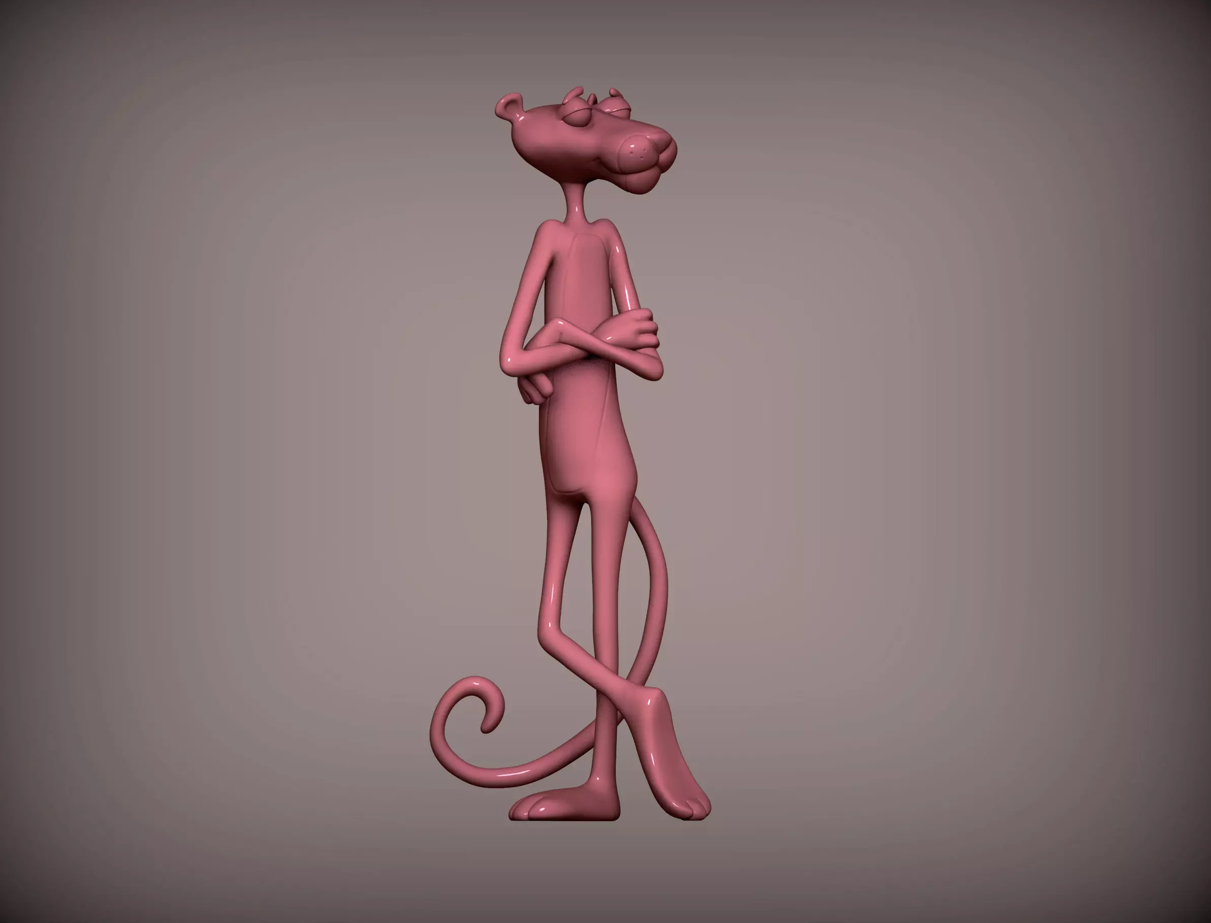 Pink Panther 3D print model_0