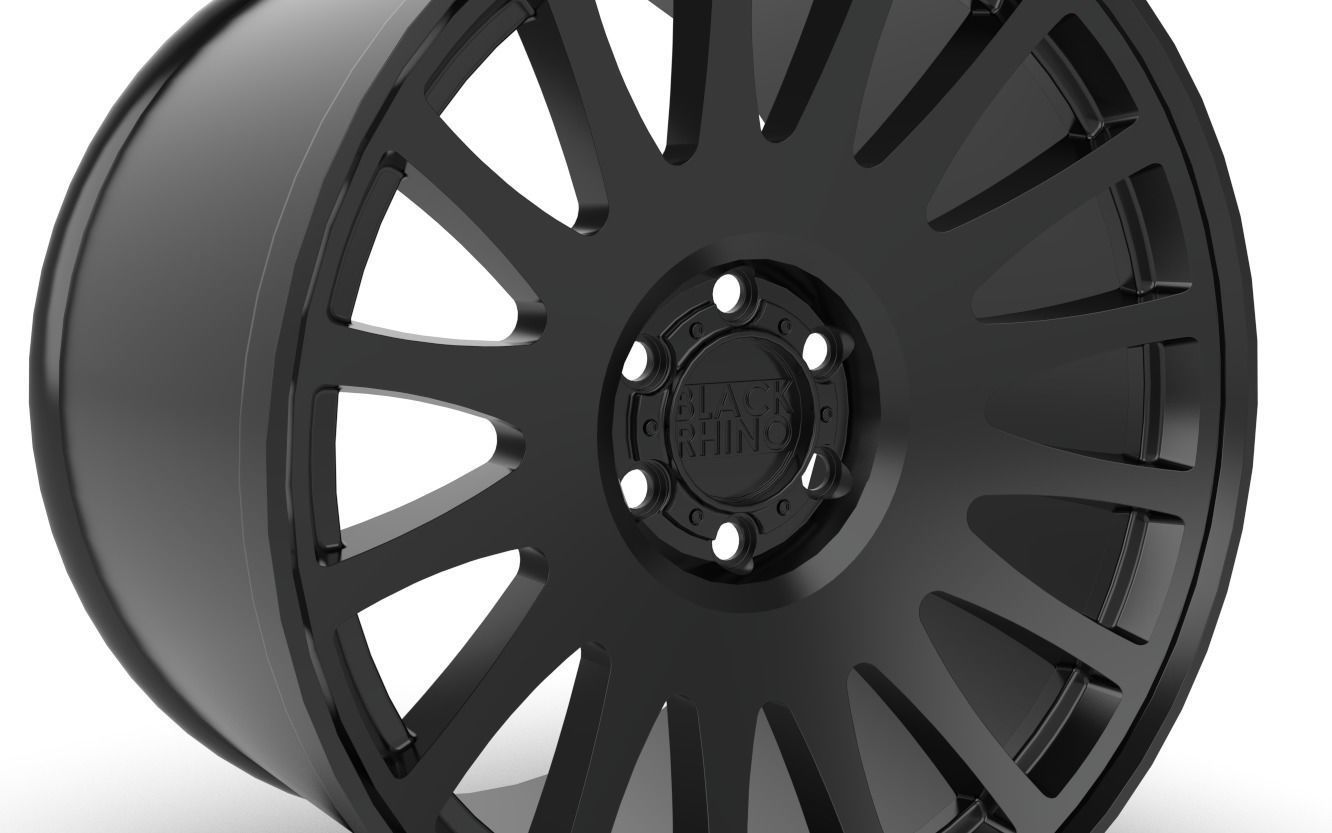 Matte Black Black Rhino Bullhead Wheel Series Bullhead 3D print model_5