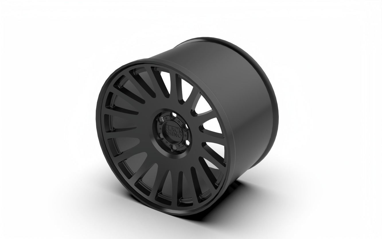 Matte Black Black Rhino Bullhead Wheel Series Bullhead 3D print model_1