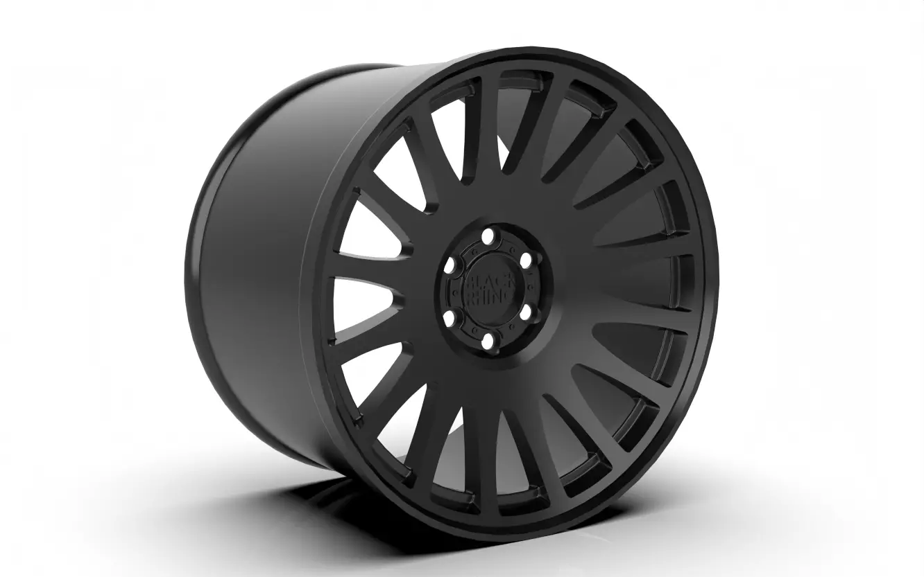 Matte Black Black Rhino Bullhead Wheel Series Bullhead 3D print model_0