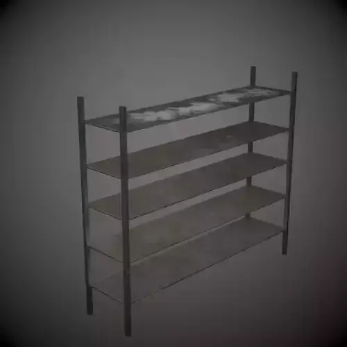 Shelf metal shelving unit