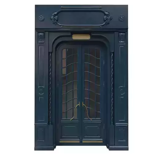 Entrance classic door 47 3D model