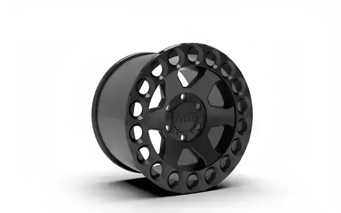 Matte Black Black Rhino Odessa Wheel Series Odessa wheel 3D print model