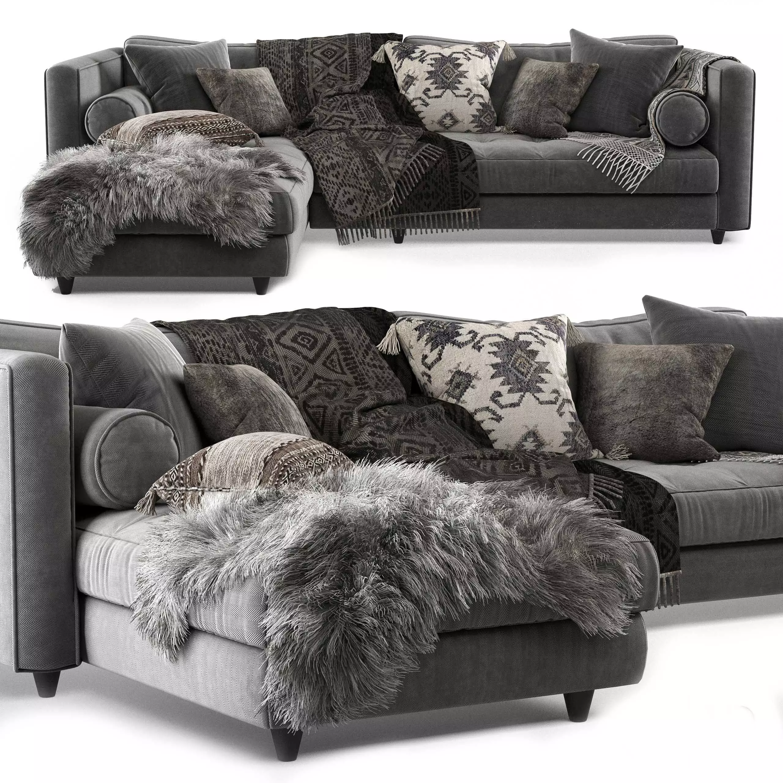 Article Sven Sofa Gray 3D model