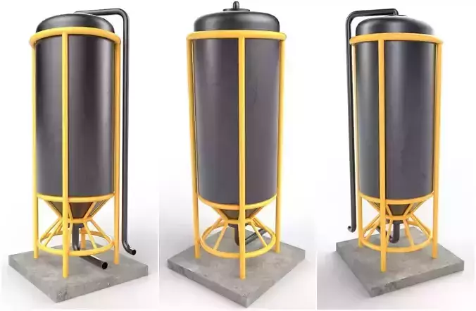 liquid tank M4 Low-poly 3D model liquid tank M4 Low-poly 3D model
