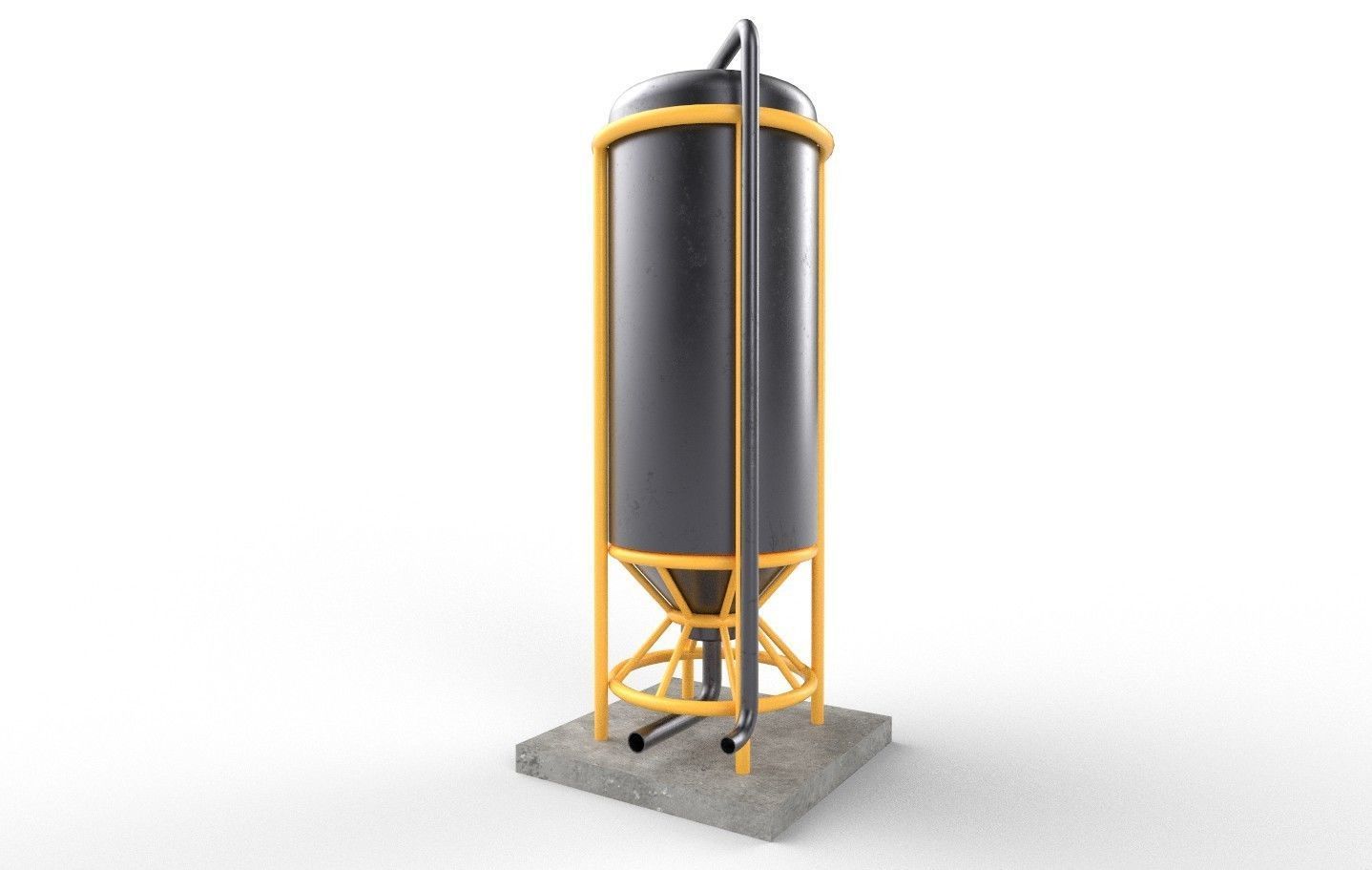 liquid tank M4 Low-poly 3D model_24