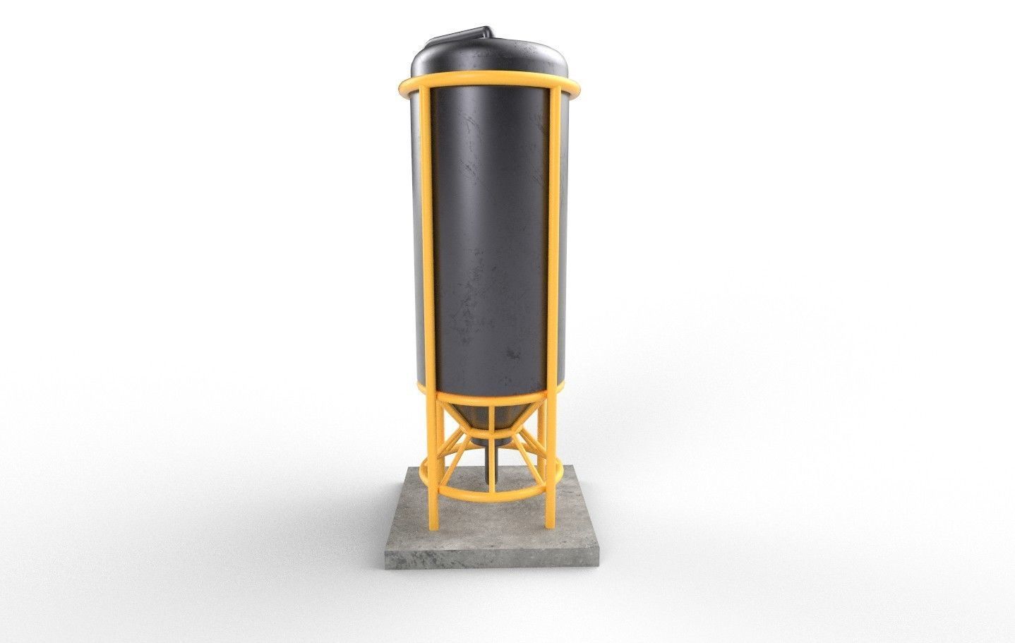 liquid tank M4 Low-poly 3D model_28
