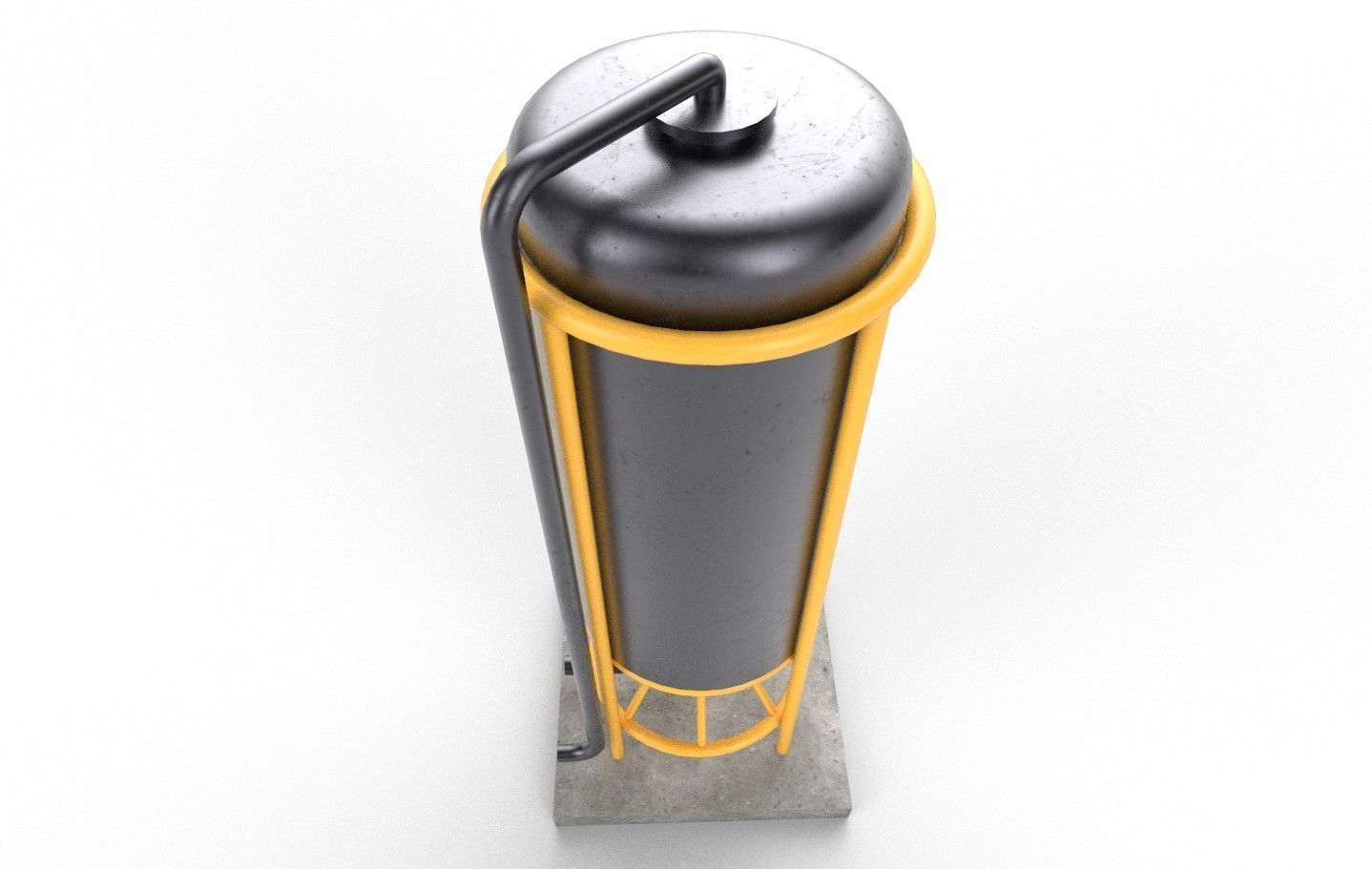 liquid tank M4 Low-poly 3D model_15