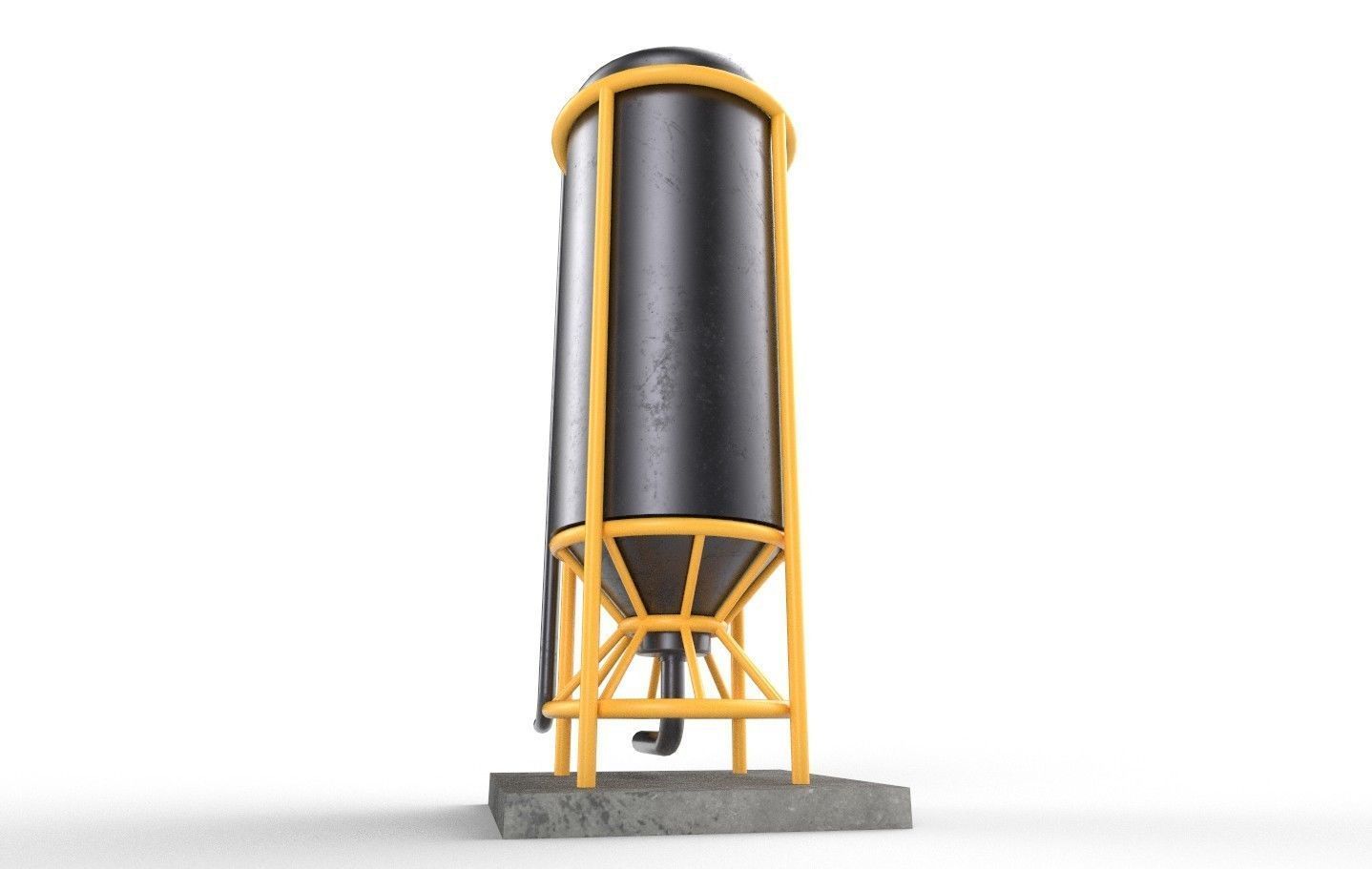 liquid tank M4 Low-poly 3D model_31