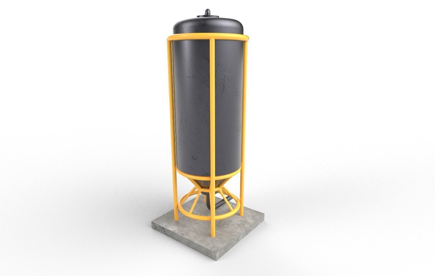 liquid tank M4 Low-poly 3D model_29