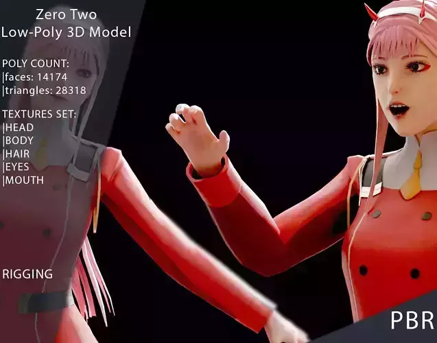 Zero Two Game Ready Character 
