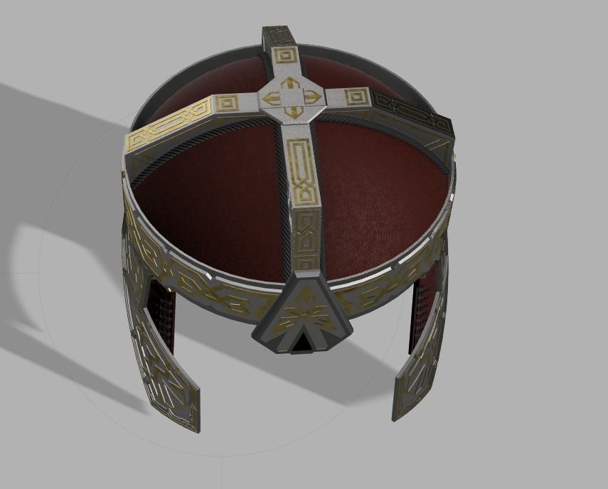 Gimli Helmet - Lord Of The Rings 3D print model_3