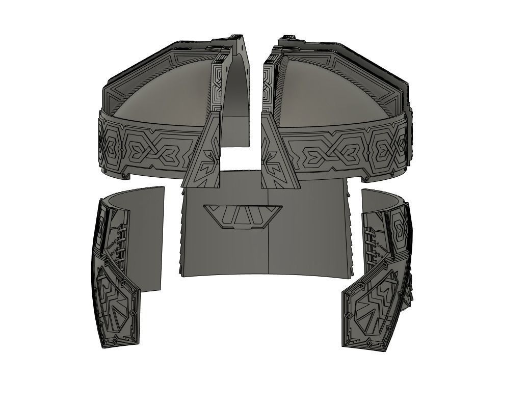 Gimli Helmet - Lord Of The Rings 3D print model_13