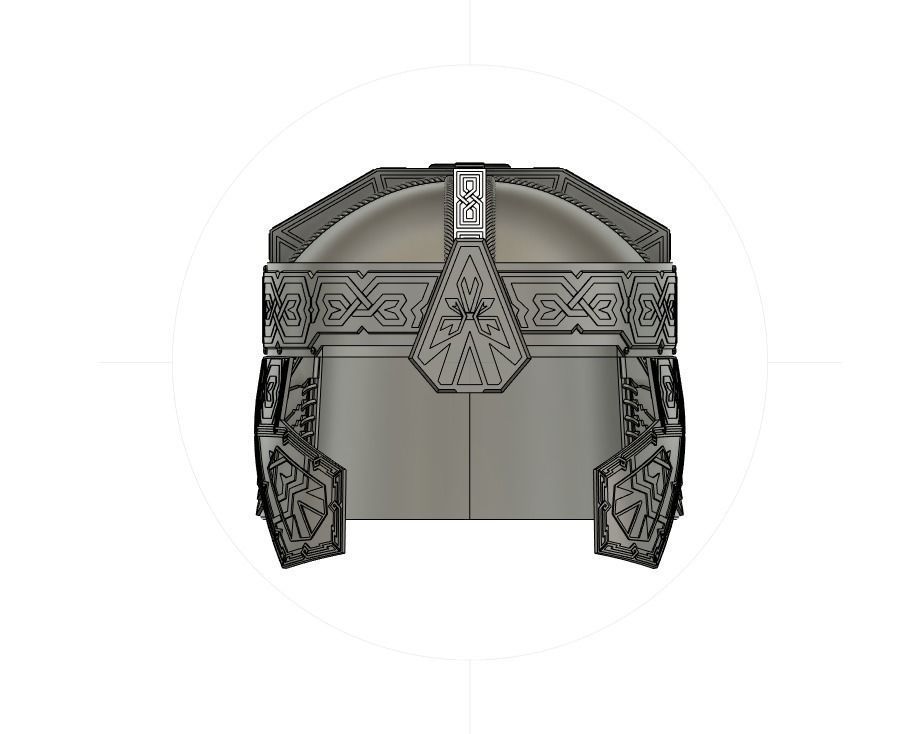 Gimli Helmet - Lord Of The Rings 3D print model_12