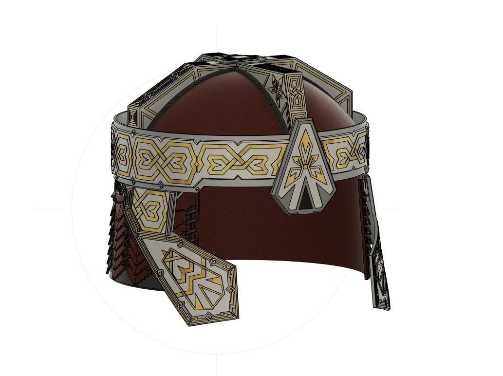 Gimli Helmet - Lord Of The Rings 3D print model_5