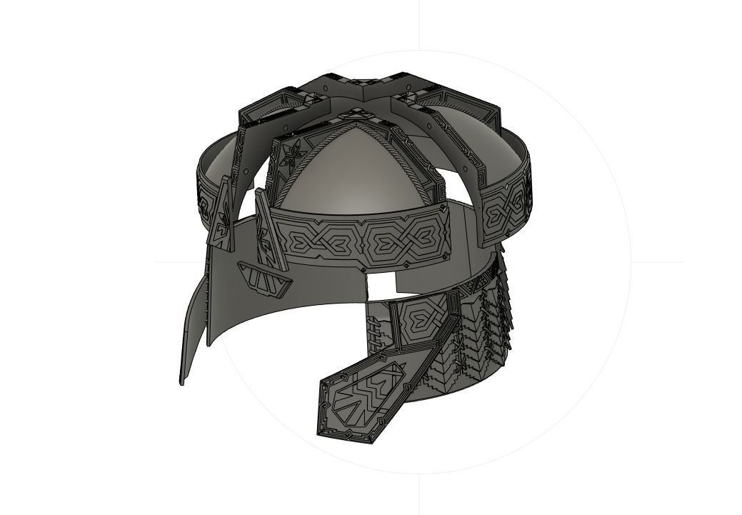 Gimli Helmet - Lord Of The Rings 3D print model_14