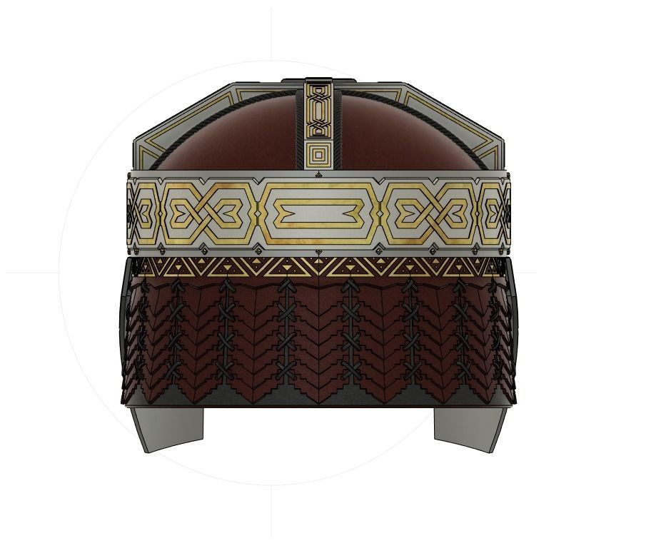 Gimli Helmet - Lord Of The Rings 3D print model_8