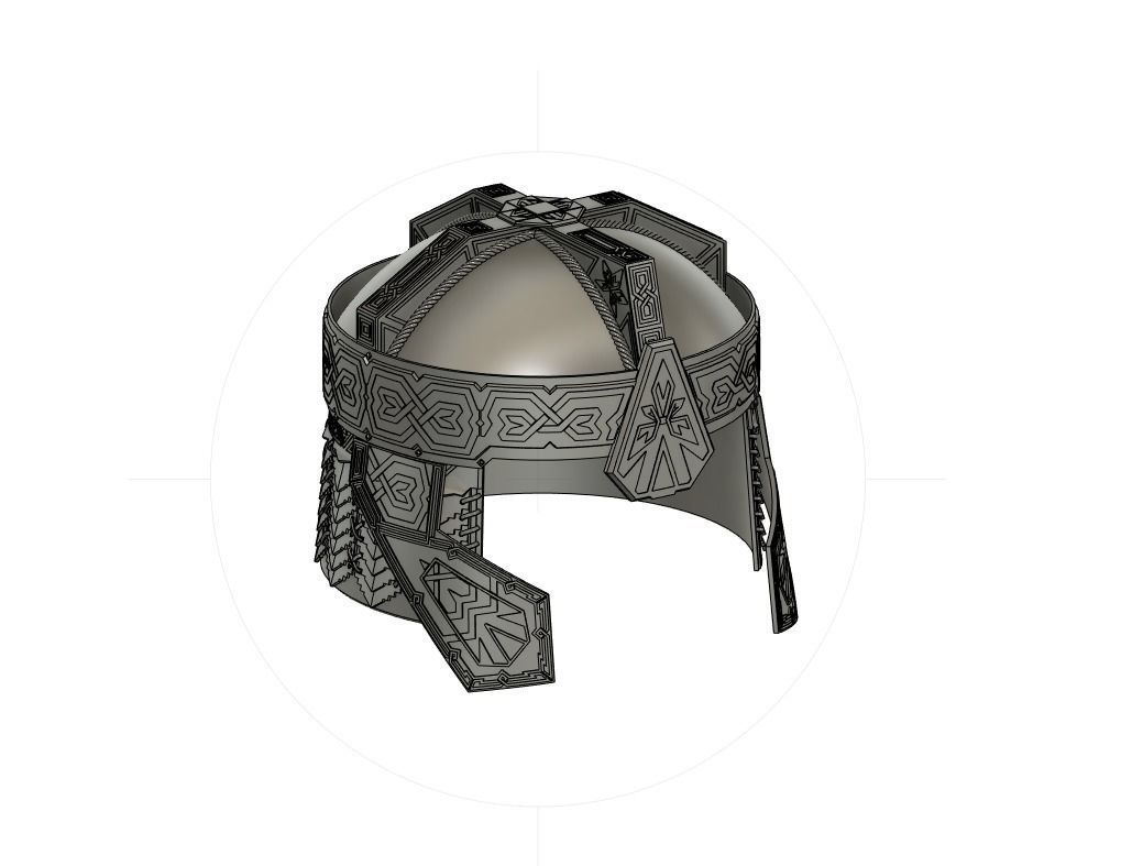 Gimli Helmet - Lord Of The Rings 3D print model_11