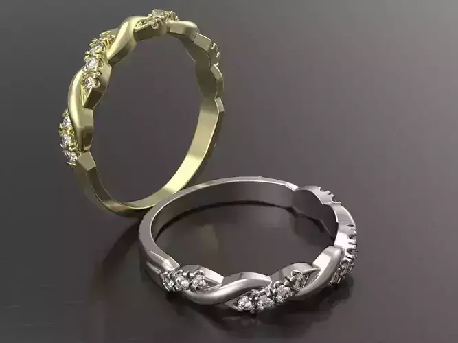 Twisted Wedding Band