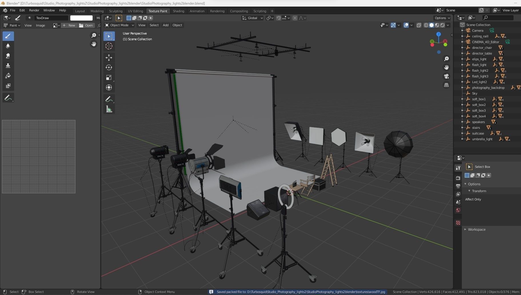 Studio Photography Lights 2 3D model_42