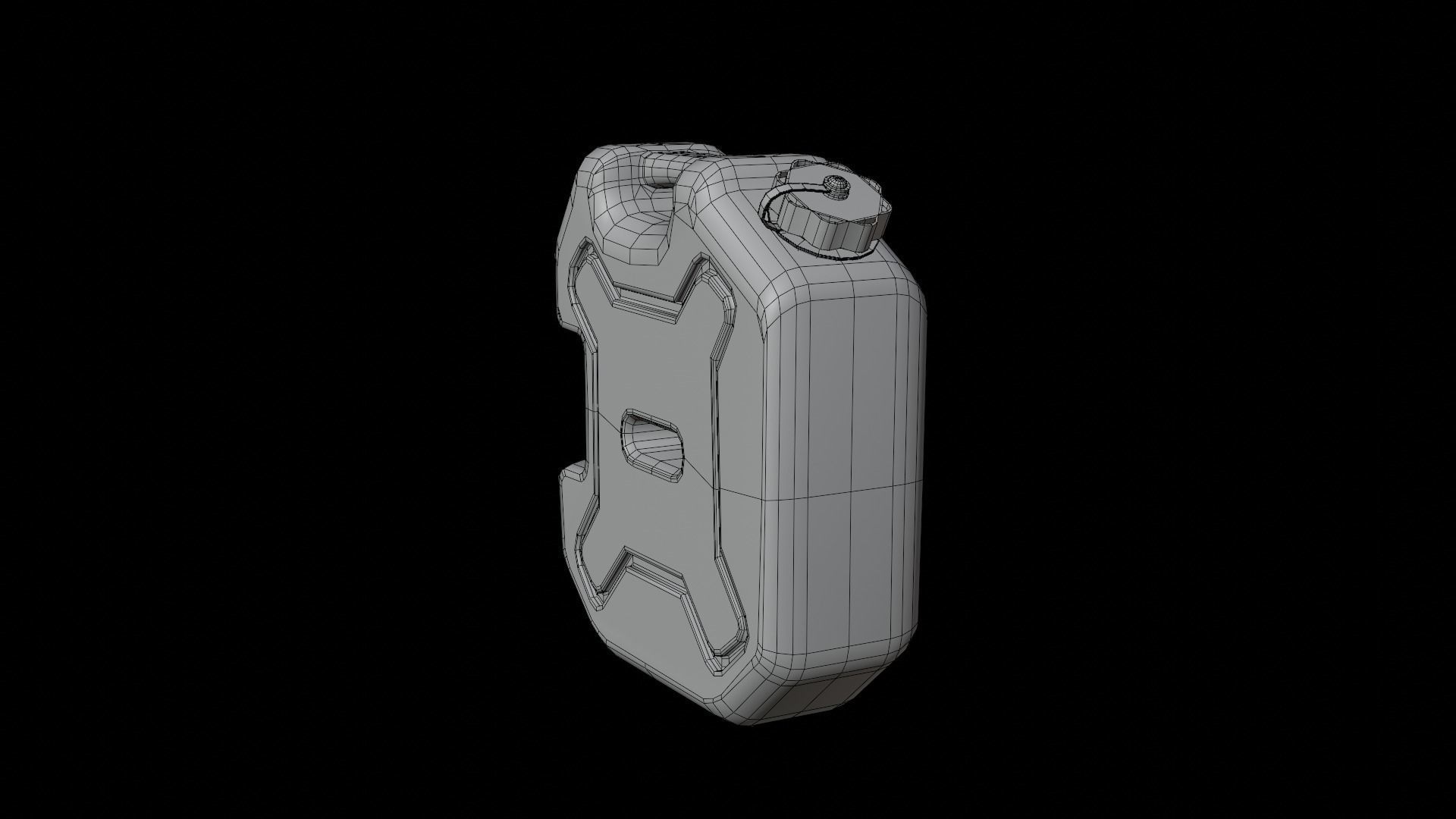 Oil Can Pack Low-poly 3D model_14