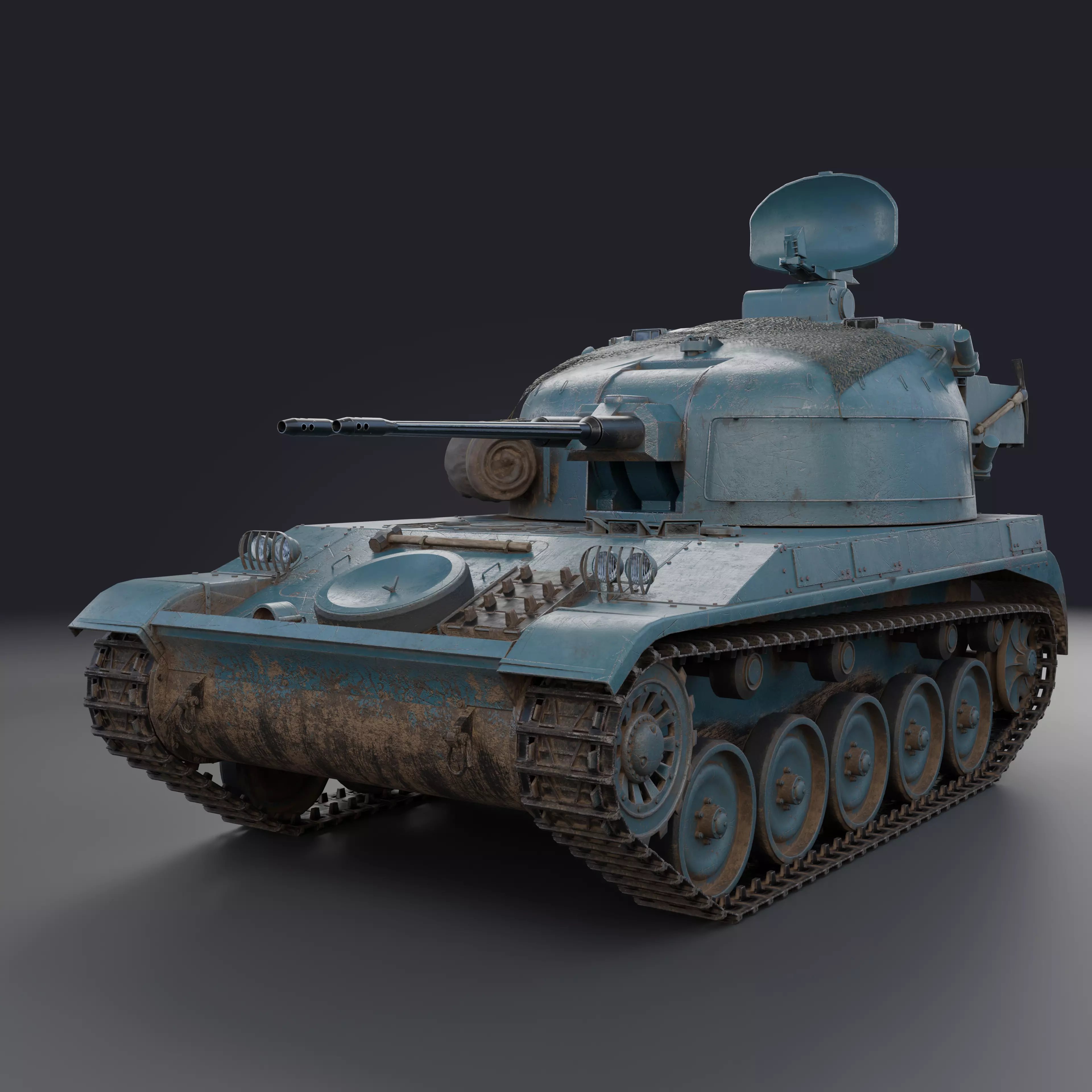 AMX-13 DCA PBR Model 3D model_0