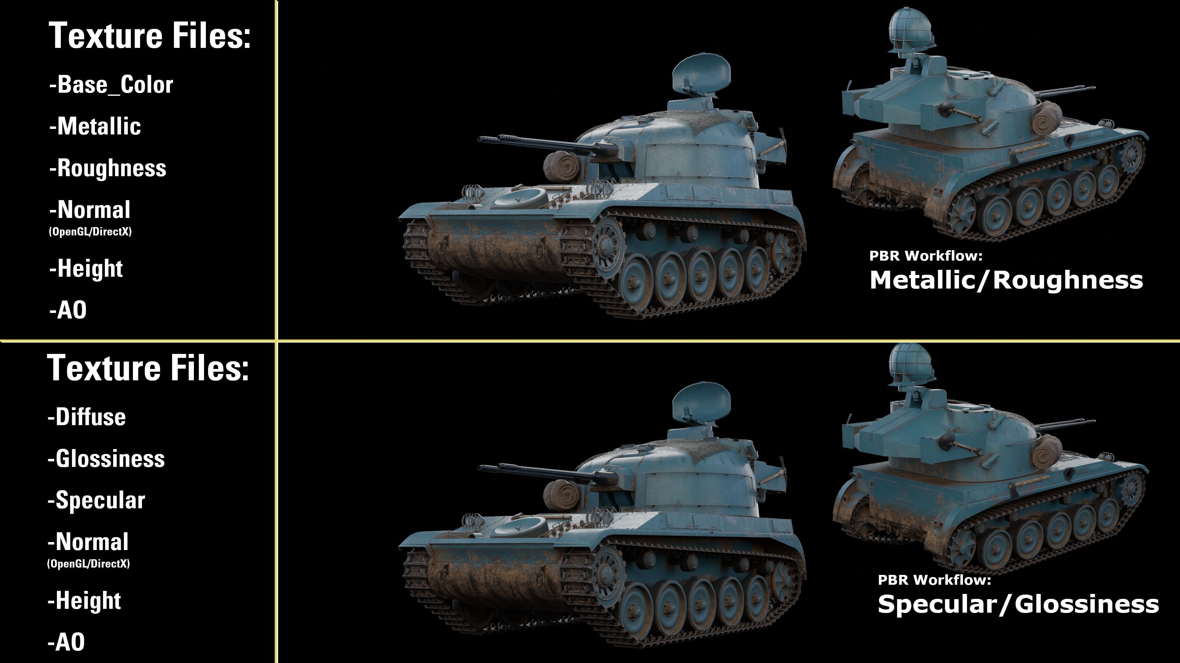 AMX-13 DCA PBR Model 3D model_24