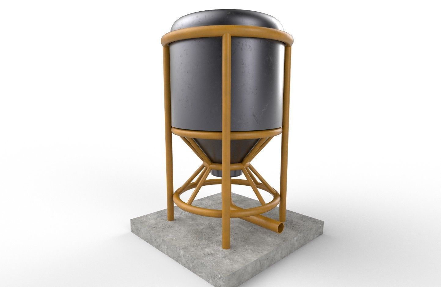 liquid tank M5 Low-poly 3D model_19