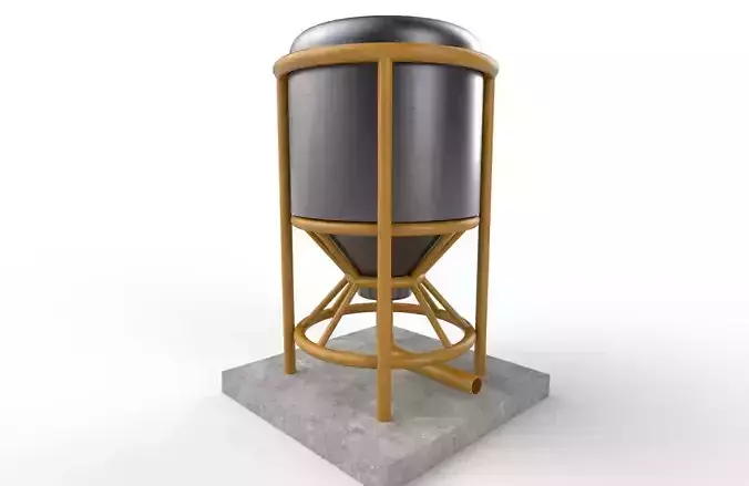 liquid tank M5 Low-poly 3D model liquid tank M5 Low-poly 3D model