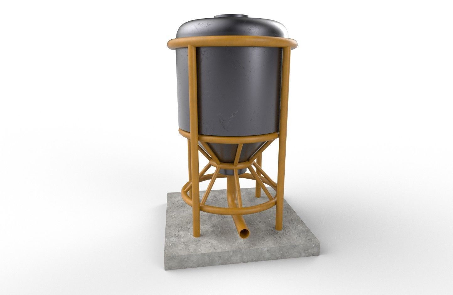 liquid tank M5 Low-poly 3D model_22