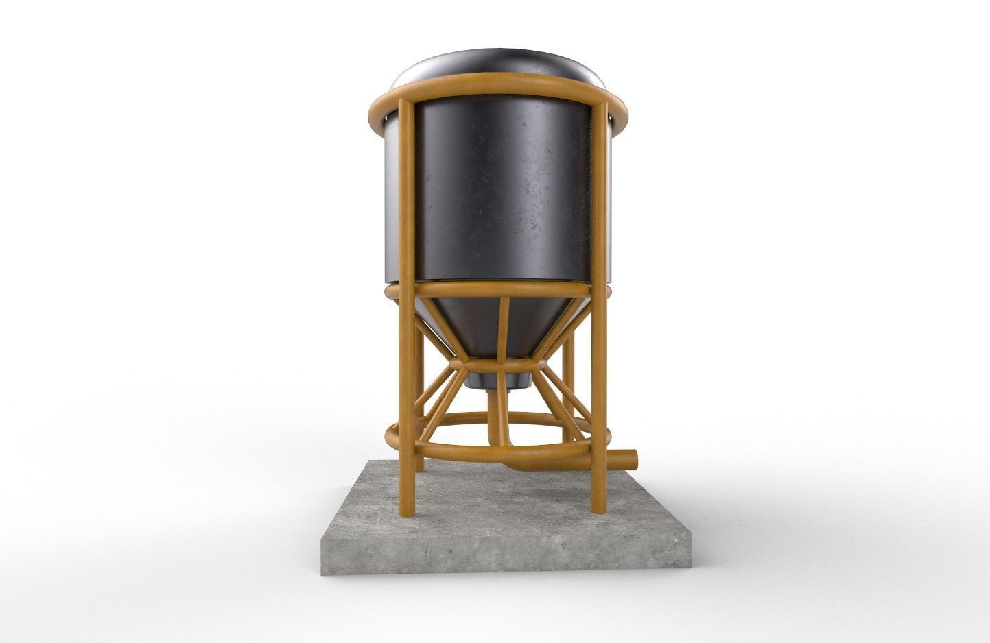 liquid tank M5 Low-poly 3D model_12