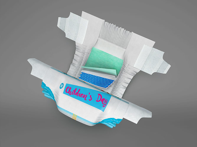 Baby Diaper 3D model