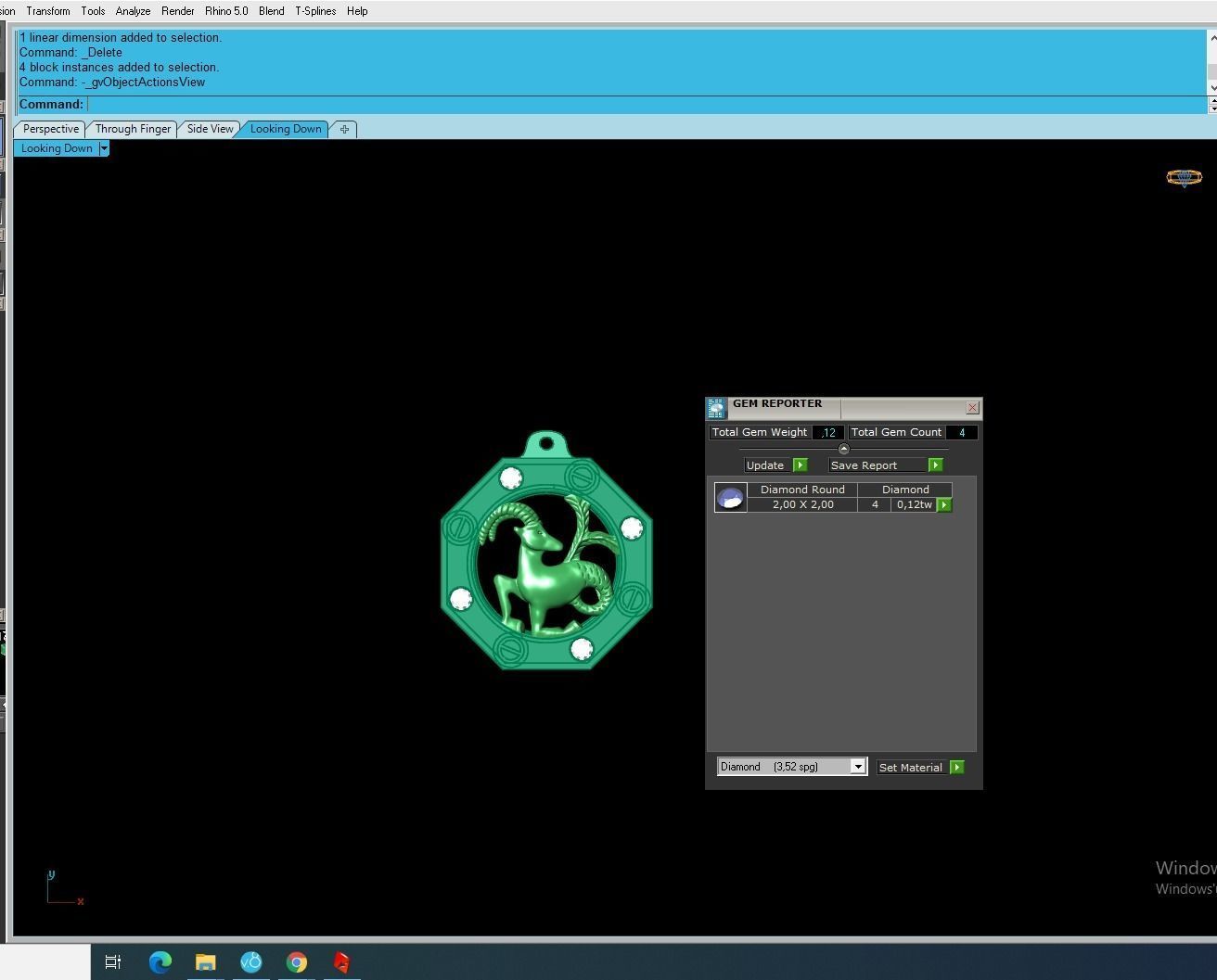 Aries Zodiac Pendant 3D print model_3