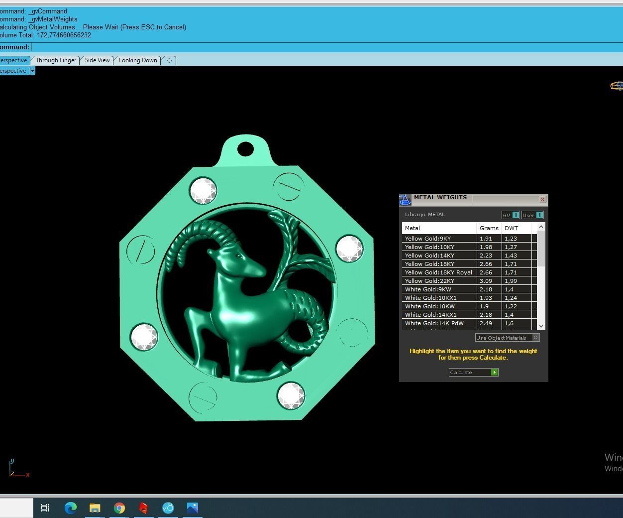Aries Zodiac Pendant 3D print model_4