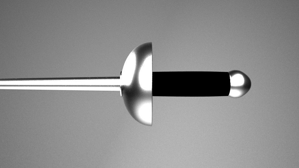 Fencing Sword 3D model CGTrader