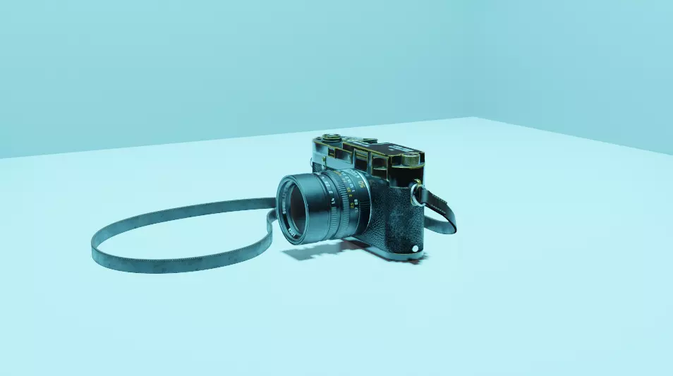 Digital Camera Low-poly 3D model