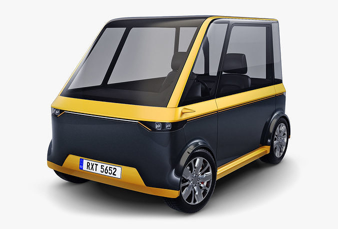 Generic Compact City Car v 1 3D model